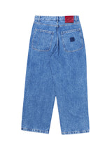 Straight Baggy Jeans Mid-Blue