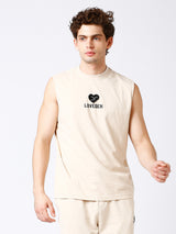 DR Beige Monochrome Sleeveless