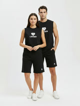 DR Black Monochrome Shorts