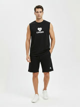 DR Black Monochrome Shorts