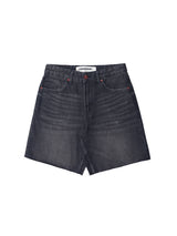 Basic Denim Shorts Dark grey