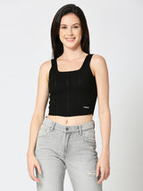 Women’s Black Corset Top