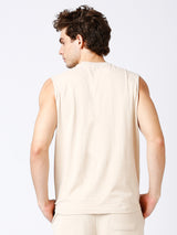 DR Beige Monochrome Sleeveless