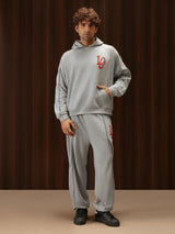 Tracksuit Hoodie Melange Grey Men