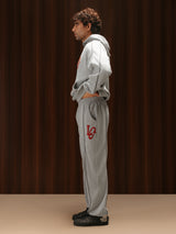 Tracksuit Hoodie Melange Grey Men