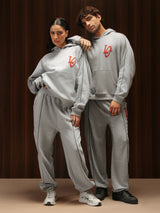 Tracksuit Hoodie Melange Grey women