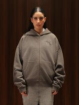 Signature Waffle Hoodie Gull Grey Women