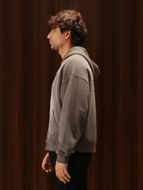 Signature Waffle Hoodie Gull Grey Men