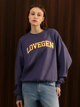 Crewneck Sweatshirt Crown Blue Women