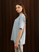 LG Tiger Tee Blue Women