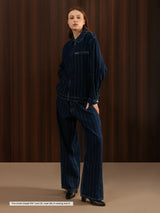 Women's Striped Denim Co-ord Jacket