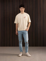 Ripped Skinny Jeans Light Blue