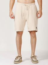 DR Beige Monochrome Shorts