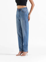 Mom Fit Jeans Dark Blue
