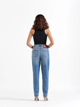 Mom Fit Jeans Dark Blue