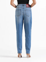 Mom Fit Jeans Dark Blue
