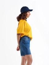 Basic Denim Shorts Dark Blue