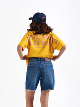 Basic Denim Shorts Dark Blue