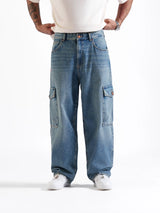Baggy Cargos Mid Blue