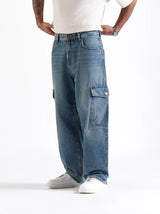 Baggy Cargos Mid Blue