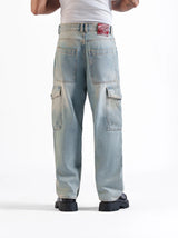Baggy Cargos Light Blue