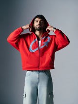 THE ORBIT HOODIE RED