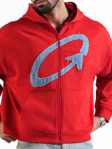 THE ORBIT HOODIE RED