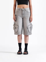 Utility Cargo Jorts Grey