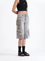 Utility Cargo Jorts Grey