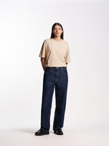 UNISEX HEMSWORTH BAGGY FIT JEANS DARK BLUE