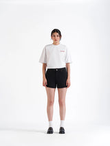 Mini Denim Shorts Black
