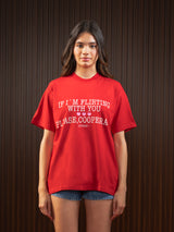 WOMEN'S FLIRT TEE RED