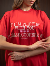 WOMEN'S FLIRT TEE RED