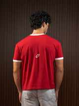 MEN'S RINGER TEE RED