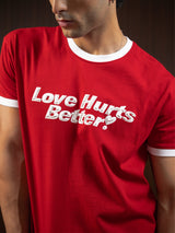MEN'S RINGER TEE RED