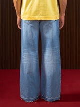MEN'S BOOTCUT JEANS MID BLUE