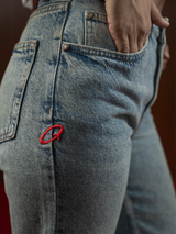 HIGH RISE STRAIGHT WIDE JEANS LIGHT BLUE