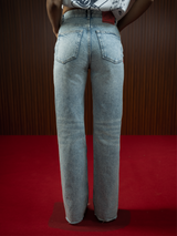 HIGH RISE STRAIGHT WIDE JEANS LIGHT BLUE