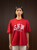 WOMEN'S GEN TEE RED