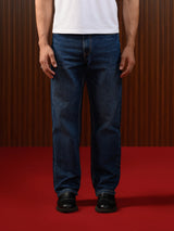 Men's Straight Jeans Dark Blue