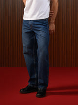 Men's Straight Jeans Dark Blue
