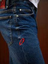Men's Straight Jeans Dark Blue