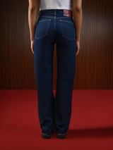 HIGH RISE STRAIGHT WIDE JEANS RINSE