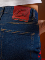 HIGH RISE STRAIGHT WIDE JEANS RINSE