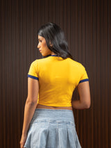 WOMEN'S BABY TEE YELLOW