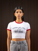 WOMEN'S BABY TEE WHITE