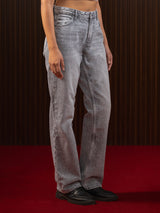 Women's Straight Jeans Grey