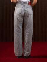 Women's Straight Jeans Grey