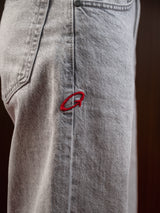WOMEN'S FLARED WIDE LEG JEANS GREY