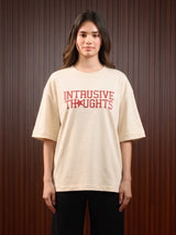 WOMEN'S INTRUSIVE THOUGHTS TEE BEIGE